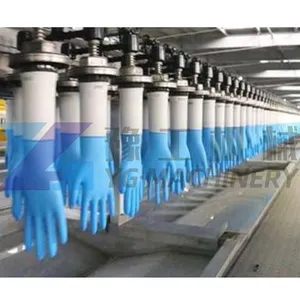 Guantes de látex esterilizados desechables, capacidad de producción de 20000 unidades/hr, y línea de producción de guantes de nitrilo