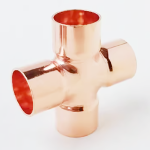 Raccords en cuivre en gros croix 7/8in 4 voies plomberie <span class=keywords><strong>gaz</strong></span> eau huile tuyau fin alimentation égale - Product Image 5