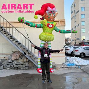 Marionnette <span class=keywords><strong>privée</strong></span> gonflable de mascotte de défilé de rue, marionnettes privées gonflables de festival de Noël à vendre - Product Image 4