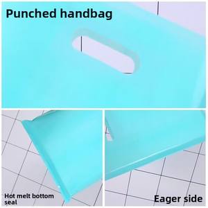 Sacs de shopping en LDPE/HDPE avec poignées souples personnalisées, impression en gravure, découpe, logo en PE en relief, emballage pour vêtements, bijoux - Product Image 4