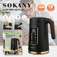 Sokany nouvelle usine directe de haute qualité appareils ménagers 1.7l maison cuisine bouilloire électrique