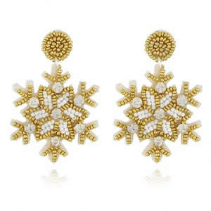 Pendientes de CRYSTAL CRAFT Hechos a Mano con Cuentas de Vidrio, Serie Océano, Estrella de Mar, Caballito de Mar, Delfín, Concha, Colgantes, Color Personalizado - Product Image 1