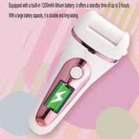 Lime à pieds sans fil en quartz, rechargeable, pour éliminer les callosités, douce, puissante, confortable, pour une utilisation quotidienne et facile en voyage