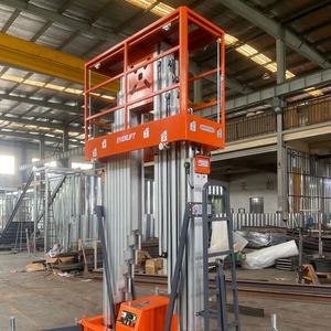 Harga Murah <span class=keywords><strong>Platform</strong></span> kerja Aerial Aluminium tiang ganda 6 M 8m 10m 12 M 200kg <span class=keywords><strong>Platform</strong></span> kerja tinggi listrik untuk grosir - Product Image 4