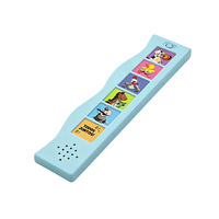Module sonore en plastique à 6 boutons pour livres illustrés, boîte vocale à 6 touches en forme de vague activée par la pression