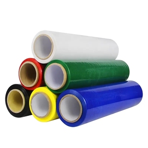 Factory Pallet <b>Wrap</b> Film Stretch Film Factory Clear Cling <b>Plastic</b> Pallet Supplies Durable Self-adhering Stretch Flim - Product Image 3