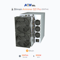 Bitmain Antminer ASIC S21 200T S21 Pro 234T L9 S19K Pro 120T L7 KS5 KS3 K7 KA3 S19J Pro+ Hyd. Mineur de crypto-monnaie BTC S9 T17 S17 Pro
