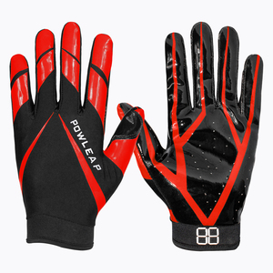 Gants de football d'<span class=keywords><strong>hiver</strong></span> épais professionnels à doigts complets avec impression en silicone personnalisée américaine, gants de football pour receveur, faible MOQ - Product Image 3