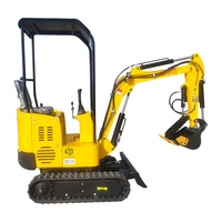 Nueva Retroexcavadora Compacta Eléctrica Kubota de 1 Tonelada con Brazo de Agarre y Accesorios, Pequeña Retroexcavadora a Precios Económicos
