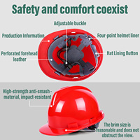 Casco Protector Ventilado en Forma de V, Material HIPP, Colorido, Suspensión de 4 Puntos, Personalizable para Uso Industrial y de Construcción