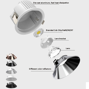 Chống chói 50W lõm đèn thương mại chiếu sáng trong Nhà Vòng Trần Spotlight đồ đạc lõm Downlight - Product Image 4