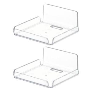 Estante para cámara flotante de montaje en pared pequeño acrílico, paquete de 2 soportes para monitor de bebé, almacenamiento de montaje en pared <span class=keywords><strong>Echo</strong></span> <span class=keywords><strong>Dot</strong></span> 5th - Product Image 1