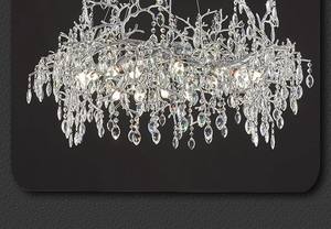 PM铝支水晶圆形吊灯法国豪华艺术造型玻璃吊灯别墅客厅卧室金色吸顶灯 - Product Image 3