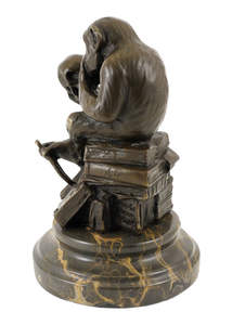 Figura decorativa de animales de latón personalizada, escultura de Bronce de mono, Estatua de alta calidad de Bronce Estatua - Product Image 3