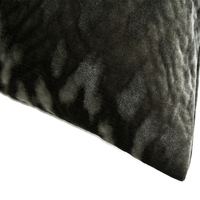 Coussin décoratif en velours de luxe brun foncé, tissu brillant doux, pour la décoration intérieure de villas, hôtels et espaces commerciaux