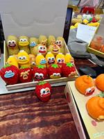 Nouveaux jouets anti-stress à thème fruité avec expressions faciales : pommes de terre, maïs, chou frisé, cacahuètes, fromage – Jouet Squishy à remontée lente