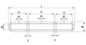 स्टील रोलर पर भारी शुल्क वेल्ड स्टील रोलर पर तीन टुकड़े हिंज मजबूत 3-पिन हिंज मजबूत 3-पिन हिंज - Product Image 3