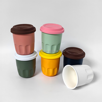 Tasse à eau en céramique sans poignée, mug portable à emporter, utilisation domestique, idéale pour le thé de l'après-midi et le latte art
