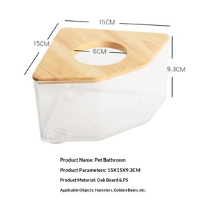 Zoog Golden Hamster Baño Multifunción de Doble Uso para Higienización y Aseo, con Diseño Anti-Salpicaduras, Moldeado por Inyección, para Arena y Orina - Product Image 6