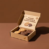 Boîtes en Carton Alimentaire Personnalisées Écologiques Pliables pour Gâteaux Biscuits Cookies
