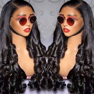 วิกผมลอนฟูแบบ Funmi ผลิตตามสั่งจากซัพพลายเออร์ชั้นนำ ไม่ต้องใช้กาว  แบบลูกไม้ด้านหน้า <span class=keywords><strong>สี</strong></span>ออมเบร <span class=keywords><strong>ผม</strong></span>แท้ธรรมชาติ วิกผมลอนฟูสำหรับผู้หญิง - Product Image 3