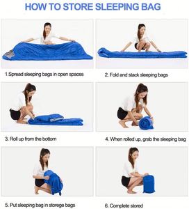 Matelas de camping pliable pour l'extérieur, couverture de randonnée chaude avec sac de rangement - Product Image 4
