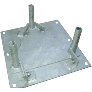 Jh-mech Ống cơ sở đứng dễ dàng bảo trì chống ăn mòn bản lề 15 "x 15" thép tấm cơ sở cho tháp có khung - Product Image 1