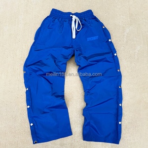 Pantalon de survêtement large en nylon, design personnalisé, polyester de haute qualité, joggers amples en nylon avec boutons - Product Image 4