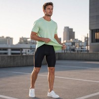 T-Shirt Sportiva da Uomo Leggera, Personalizzabile con Logo, Anti-Pilling, Traspirante, Morbida, Elastica e Assorbente