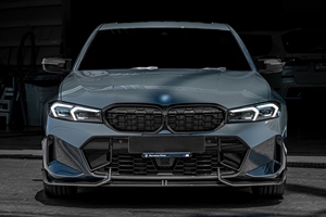 Lèvre de spoiler avant en fibre de carbone véritable style AD pour <span class=keywords><strong>BMW</strong></span> Série <span class=keywords><strong>3</strong></span> G20 G21 <span class=keywords><strong>Touring</strong></span> 330i M340i <span class=keywords><strong>2023</strong></span>+ - Product Image 6