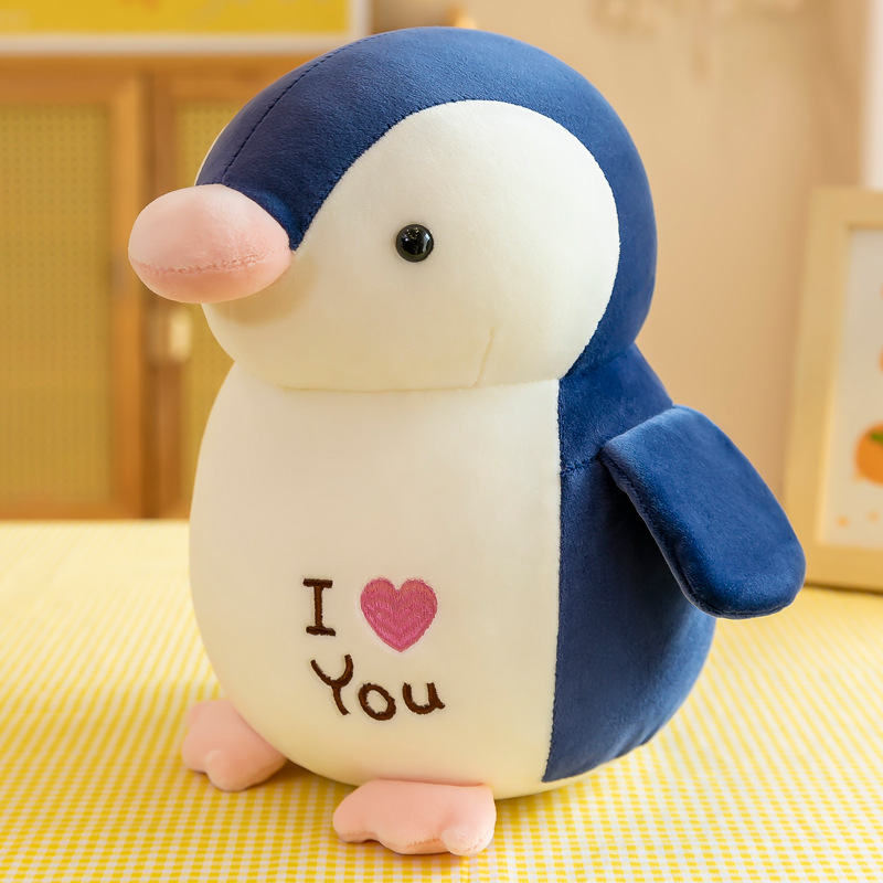 Dark blue heart penguin