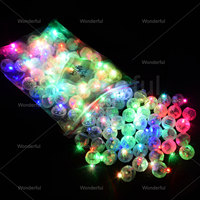 Helle Bunte 50er-Pack LED-Ballons Licht Mini Runde Kugellampe für Weihnachten Hochzeit Party Dekorationen LED Party Bobo Ballons