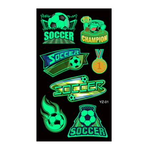 สติกเกอร์ลาย<span class=keywords><strong>สัก</strong></span>ฟุตบอลโลกสำหรับงานปาร์ตี้, สติกเกอร์ลายฟุตบอลแสงไฟกลางคืนสร้างบรรยากาศ - Product Image 1