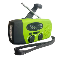 Radio rétro antique NOAA AM/FM d'urgence avec lampe de poche dynamo, batterie externe, charge USB, matériau plastique