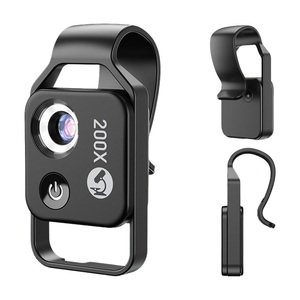 Nouveauté : <span class=keywords><strong>objectif</strong></span> de microscope pour téléphone 200x, <span class=keywords><strong>objectif</strong></span> <span class=keywords><strong>macro</strong></span> pour téléphone avec flash intégré - Product Image 1
