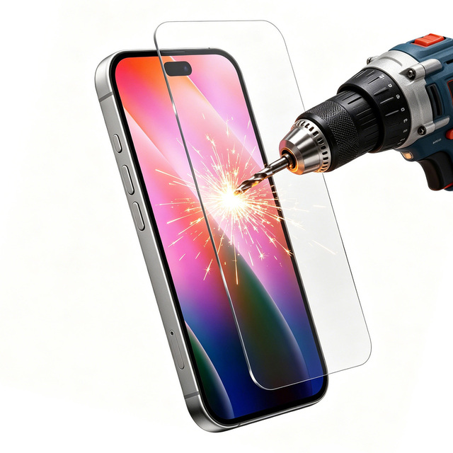 KK9 Super Hard Borderless Anti-scratch HD Tempered Glass Screen Protector for iPhone 18 Pro