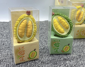 Yubon 20 pièces fruits Durian en forme de gomme mignon et de grande valeur étudiant papeterie créative sans trace gomme coréen papeterie Bundle - Product Image 5