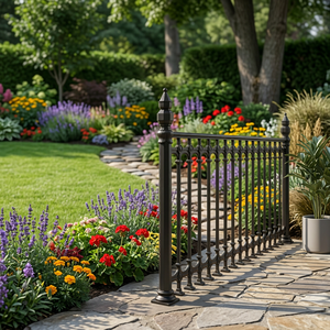 Barandillas de Jardín Tradicionales de Hierro Fundido, Resistentes al Óxido, Barandas de Pared para Terraza, Balaustrada para Exteriores - Product Image 1