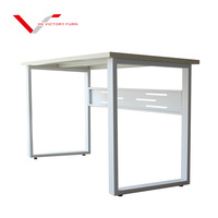Bureau de travail de professeur d'école à usage commercial simple Table de bureau en métal Table d'étude de bureau d'ordinateur