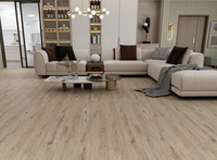 Plancher en vinyle SPC imperméable 3,5-6 mm avec système de clic, finition EIR pour projets résidentiels et commerciaux en intérieur