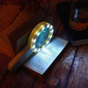 Nuovissima lampada leggera all'ingrosso di alta qualità/nuova di alta qualità 30X lente d'ingrandimento portatile grande lente d'ingrandimento con supporto per l'ispezione - Product Image 4