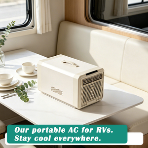 Climatiseur compact 220V pour camping-car, 240W, unité de climatisation mobile personnelle pour <span class=keywords><strong>caravane</strong></span>, camion, cabine de couchage, 1900 BTU, refroidissement par compresseur, climatisation pour <span class=keywords><strong>caravane</strong></span> - Product Image 6