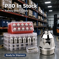 Kit de consommables de découpe plasma P80 : électrode, buse, bouclier pour torche SG-55 AG-60 50-80A, pour découpeurs plasma manuels et CNC