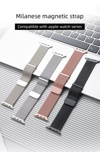 สายแม่เหล็กคู่สแตนเลสแบบมิลานเข้ากันได้กับ <span class=keywords><strong>Apple</strong></span> <span class=keywords><strong>Watch</strong></span> Series <span class=keywords><strong>8</strong></span> 9 10 - Product Image 2
