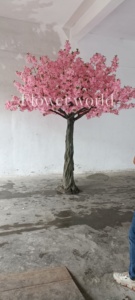 Albero di fiori artificiali rosa scuro personalizzato albero di Sakura per matrimonio natale decorazione di laurea con ciliegio artificiale - Product Image 6