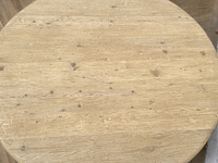 Chinesisches antikes recyceltes Holz beliebt, das rustikalen natürlichen runden Couch tisch verkauft