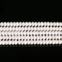 Perles de culture d'eau douce naturelles blanches de qualité supérieure JD GEMS 6A, formes irrégulières en bouton de 3-10 mm, haute qualité, vente en gros