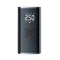 Gonfleur de pneus de voiture portable 150 PSI en ABS, 12 V, avec écran LCD numérique, arrêt automatique, gonflage rapide, certifié CE, Type-C, pour voiture et vélo