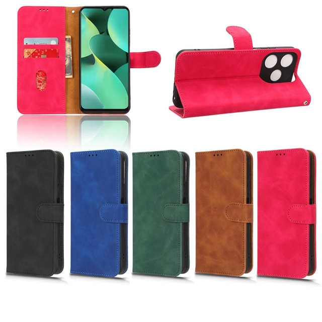 New Arrival Card Slots Wallet Mobile Back Cover PU Leather Flip Stand CellPhone Case for Tecno Spark 10C Spark10 Pro