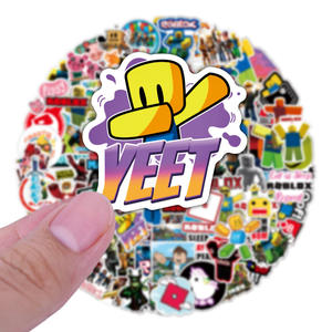 50-100 Adesivi Graffiti <span class=keywords><strong>Roblox</strong></span> per Mondo Virtuale, Laminazione Lucida, Stampa Digitale, Decorativi in PVC Impermeabile per Cartoni Animati, Transfrontalieri - Product Image 2
